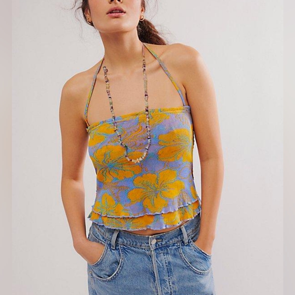 NWOT Free People Poppy Tube Top